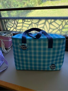Foodland Blue Palaka Insulated Large Cooler Bag BNWT